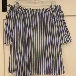 Trina Turk off the shoulder woman’s shirt